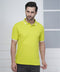 Lime Green Polo T-Shirt with Contrast Tipping