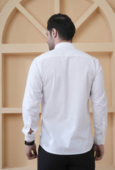 Men’s Premium White Formal Shirt | Smart Fit Cotton Office Wear Shirt