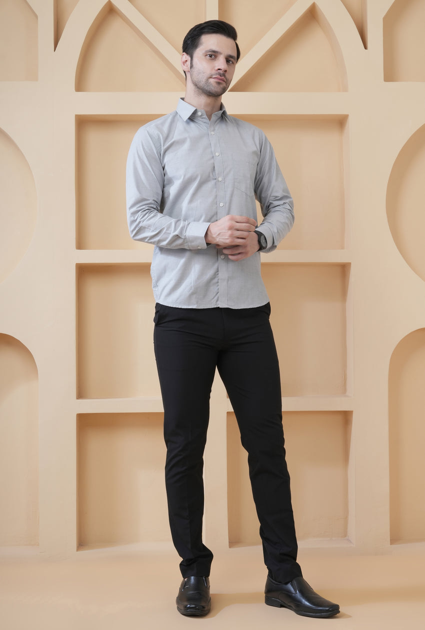 Grey Filafil Formal Shirt for Men& Women – Smart Fit