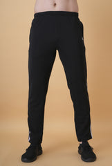 Exalon Men’s Premium Black Markin Fabric Tracksuit