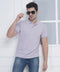 Lavender Polo Neck T-Shirt for Men