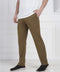 Olive Brown Breathable Performance Track Pants for Men