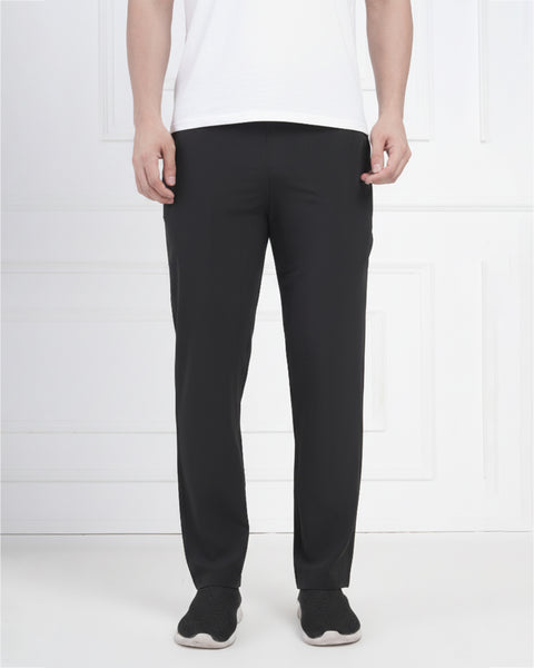 Black Athletic Track Pants for Men