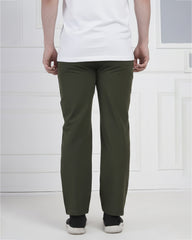 Olive Green Active Performance Track Pants for Men