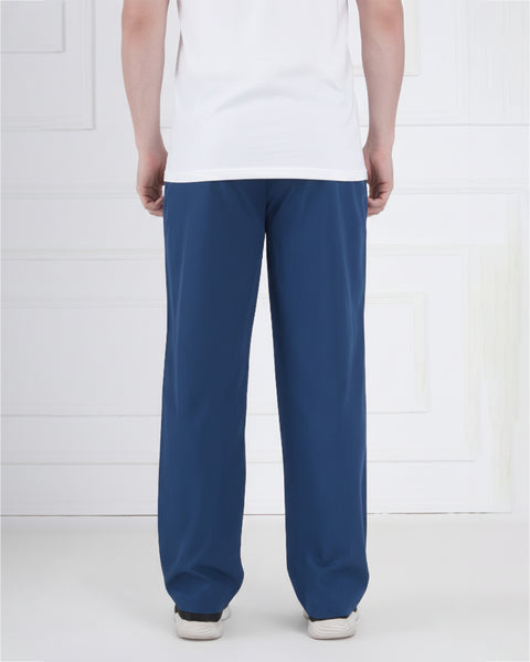 Royal Blue Gym Training Lower for Men with Side Stripe Style
