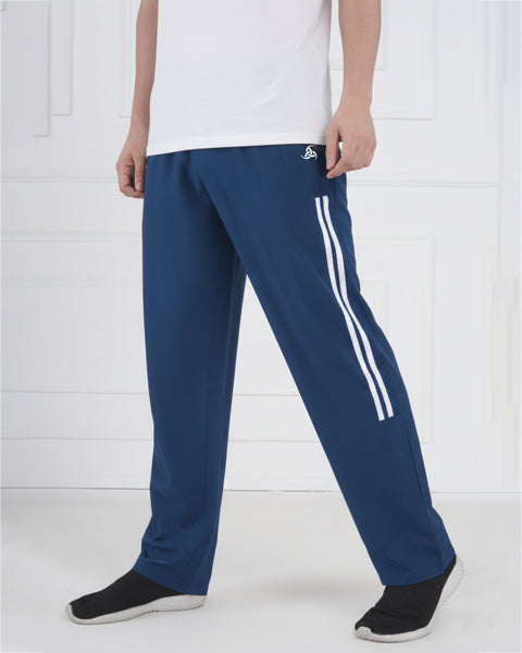 Royal Blue Gym Training Lower for Men with Side Stripe Style