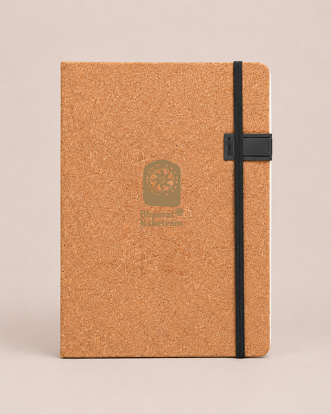 Eco Cork A5 Notebook With 16GB USB Drive And Elastic Closure