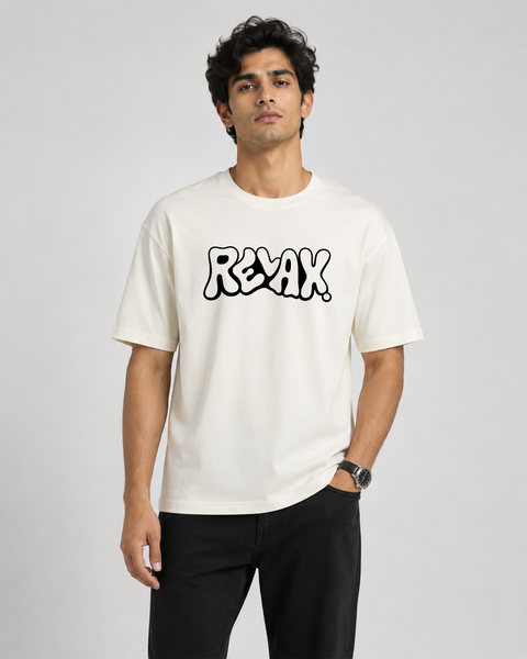 Exalon Chill Mode Relax Oversized T-Shirt for Men | Graphic Streetwear