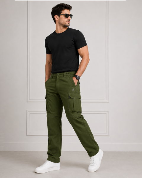 Men's Convertible Zip Off Trekking Cargo Pants with Multi Utility Pockets