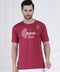Sanatan Siddhi Maroon Performance T-Shirt for Men