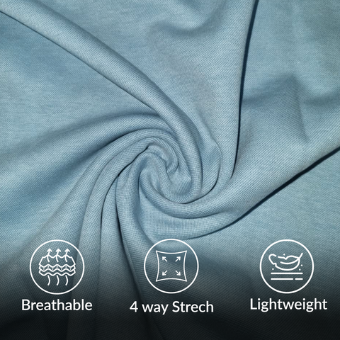 Men’s Light Sky Blue Polo T-Shirt with Sleek Collar Finish