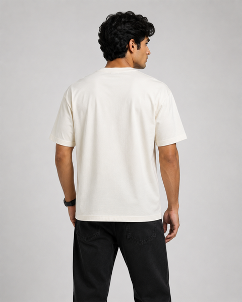 Exalon Boss Gaya Tel Lene Oversized Graphic T-Shirt for Men
