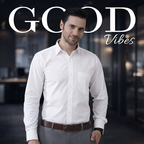 Classic White Formal Shirt for Men