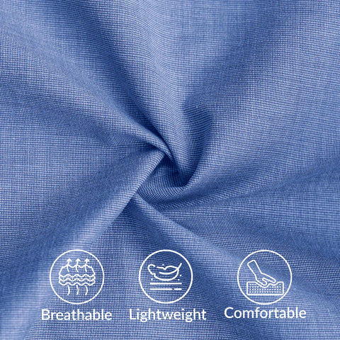 Steel Blue Filafil Formal Shirt for Men Smart Office Wear Style