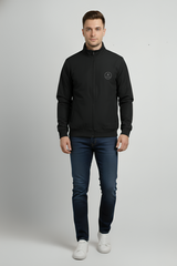 Exalon Premium Black Winter Jacket for Men | Full-Zip Warm & Stylish