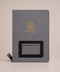 Executive Grey A4 Business Portfolio Folder With Mobile Stand Organizer