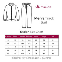 Exalon Men’s Navy Blue Premium Markin Fabric Tracksuit