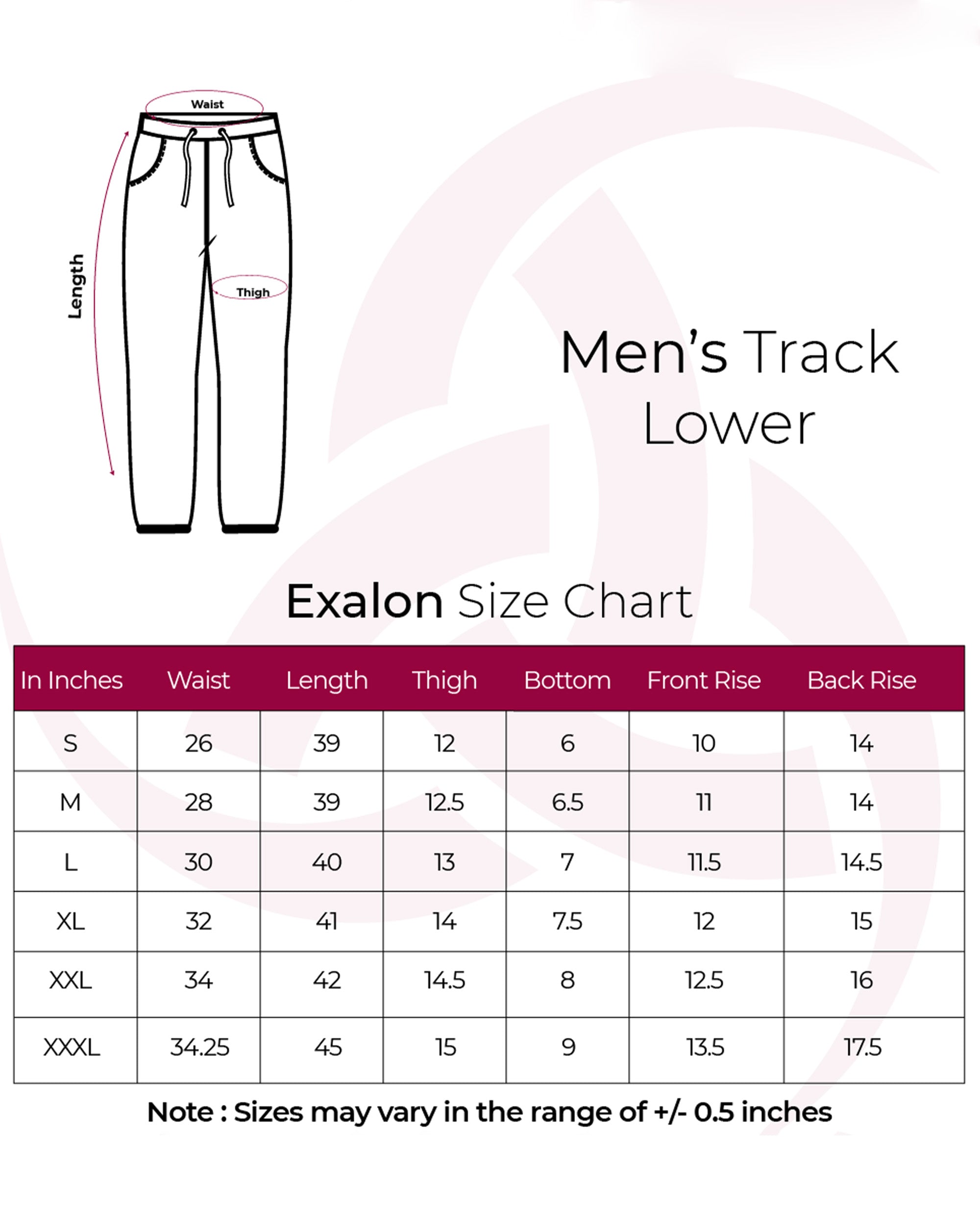 Black Athletic Performance Track Pants for Men