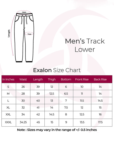 Black Athletic Track Pants for Men