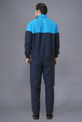 Exalon Men’s Dual-Tone Sky Blue Premium TZ Fabric Tracksuit
