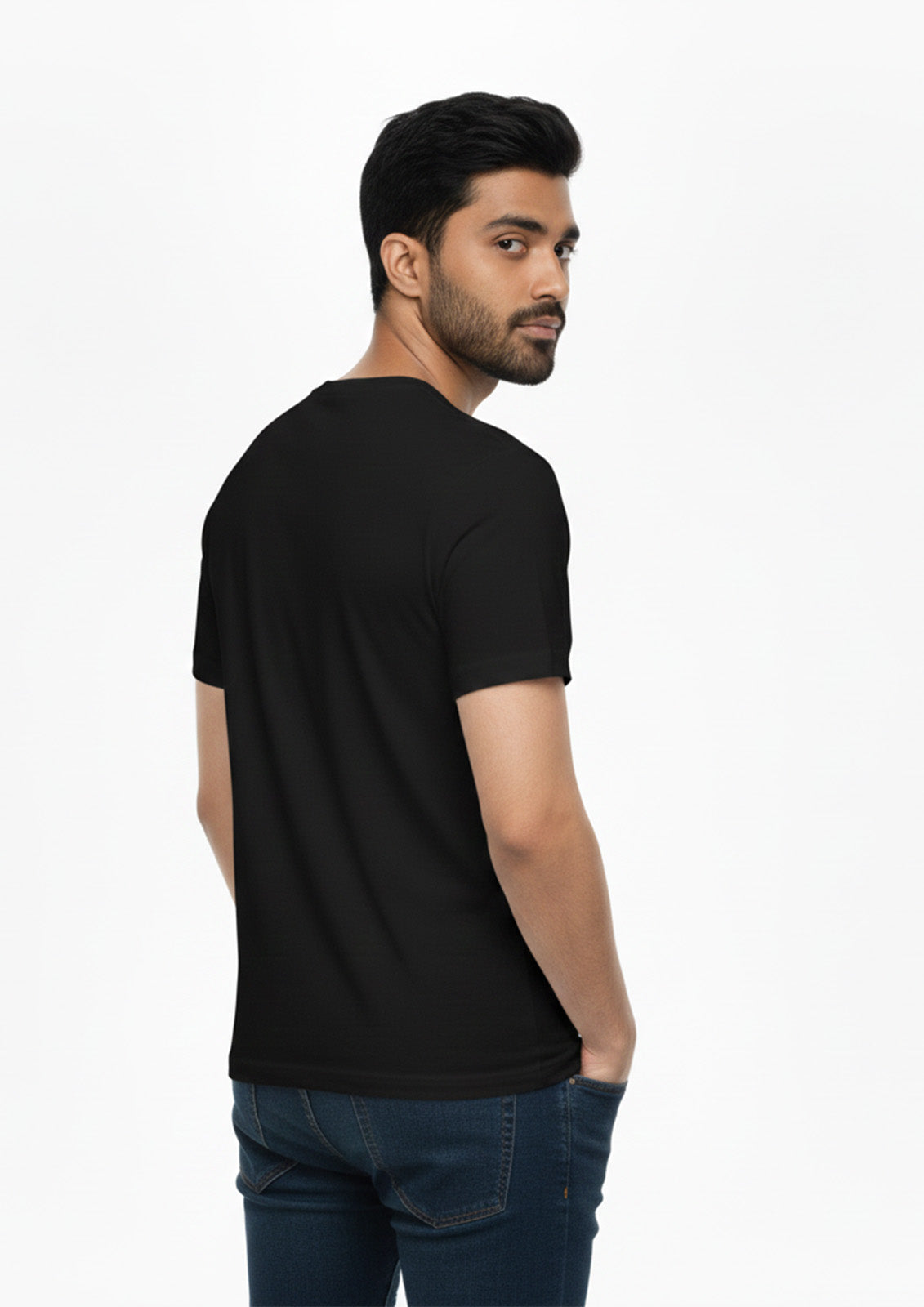 Motivational Quote Polyester T-Shirt for Men – Discomfort Builds Growth | Exalon