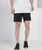 Black Performance Polyester Training Shorts for Men