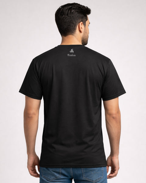 Satyamev Jayate Black Performance T-Shirt for Men