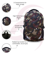 Camo 30L Multipurpose School & College Backpack