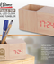 Wooden LED Desk Clock with Pen Holder BlockTime Organizer