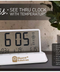 Axis Transparent LCD Digital Clock with Temperature and Calendar Display