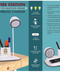 Retro Vibe Smart Desk Lamp with Bluetooth Speaker and Wireless Charger