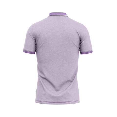 Lavender Polo Neck T-Shirt for Men