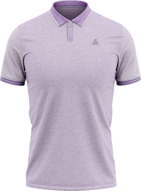 Lavender Polo Neck T-Shirt for Men