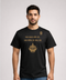 Ram Mandir Hindi Graphic Black T-Shirt for Men