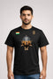 Rajmudra Lion Emblem Graphic Round Neck Statement T Shirt