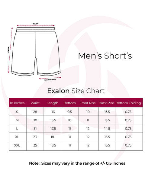Black Performance Polyester Training Shorts for Men