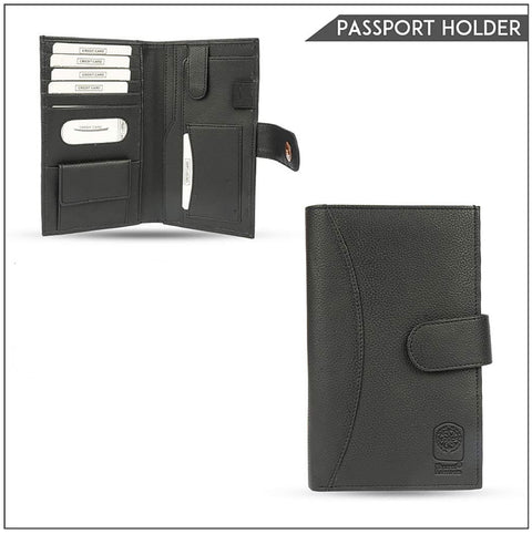 Executive Travel Passport Holder With Card Slots and Document Organizer